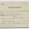 1886 telegram from Dorpat/Tartu to Arensburg/Kuressaare