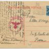1941 censored postcard Tallinn-Posen