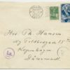 1941 double censored letter Tallinn-Copenhagen