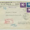 1940 double censored commercial R-cover, Tallinn-Copenhagen