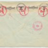 1940 double censored commercial R-cover, Tallinn-Copenhagen - Image 2