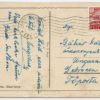 1938 postcard with 18s stamp, Tartu Vaksal-Hungary