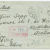 1940 censored R-letter with 50s Päts, Tallinn-Heidelberg