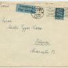 1936 air mail letter 25s leopard Tallinn-Helsinki, Finland