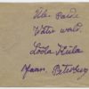 1919 field post with hospital cachet "1-ne Tallinna Sõjawäe Haigemaja" Tallinn-Paide-Lõõla