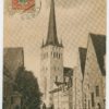 1924 1mk war invalides OPT on philatelic postcard