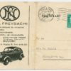 1939 signed advertising postcard of Johannes Freybach, Tallinn-Sinejärve