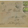 1923 registered cover MU 15mk viking ship, Haapsalu-Nottingham UK
