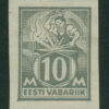 1928 10mk blacksmith grey imperforate Mi 73U MH/*