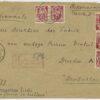 1922 commercial R-letter 8x 2,5mk weaver, Paide - Dresden
