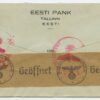 1941 censored commercial cover Eesti Pank, Tallinn-Reichenbach - Image 2