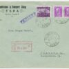 1939 commercial R-cover "Transport ühing ESRA", Tallinn Vaksal-Hamburg