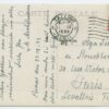 1932 postcard w. University of Tartu 12s stamp, Tallinn - Paris
