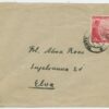 1943 Ostland curiosity with Reich Bohemia and Moravia stamp, Tartu-Elva