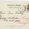 1901 redirected view card Revel/Tallinn - Melbourne, Australia - Luzern, Switzerland