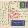 1942 Ostland postcard, air mail rate 11Rpf, Arensburg/Kuressaare - Berlin-Köpenick