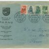 1941 Pärnu/Pernau I set on cover with forged postmarks
