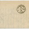 1881 Imperial Russia commercial printed matter 2 kop Reval/Tallinn - Hamburg, Germany - Image 2