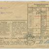 4.4.1944 German Postsache telephone bill/envelope, Tallinn - Mustla