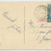 1944 December, ESSR inland postcard w. 20 kop medallion stamp, Olustvere - Suure-Jaani