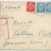 1940 double censored incoming letter, Posen - Tallinn (Umsiedlung?)