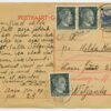 1941 German occupation, mixed franking, Kehra - Viljandi