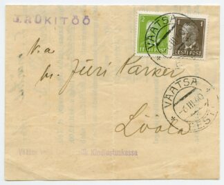 1940 3s printed matter rate, Väätsa - Lõõla