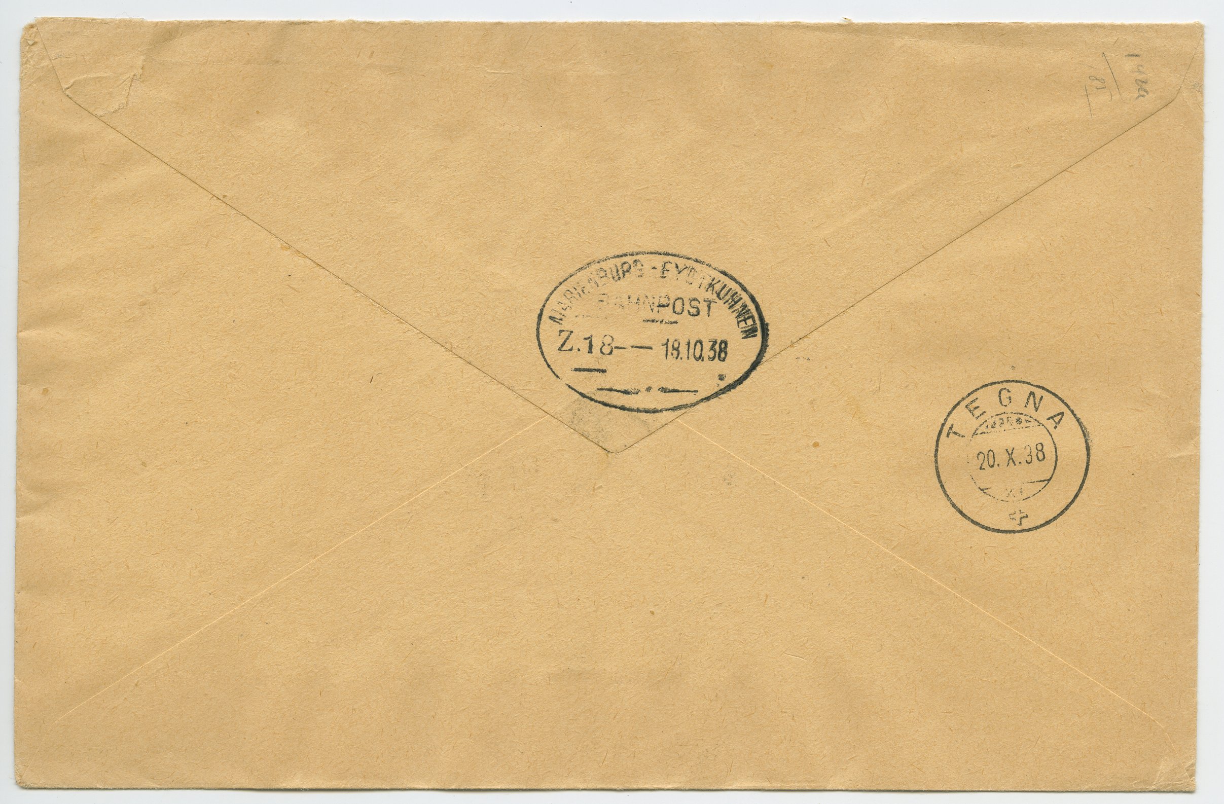 1938 scholars block on R-letter, Viljandi - Tegna, Switzerland - Image 2